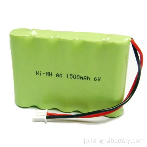 Ni-MHバッテリーAA 1500MAH 7.2V 6V充電式バッテリー